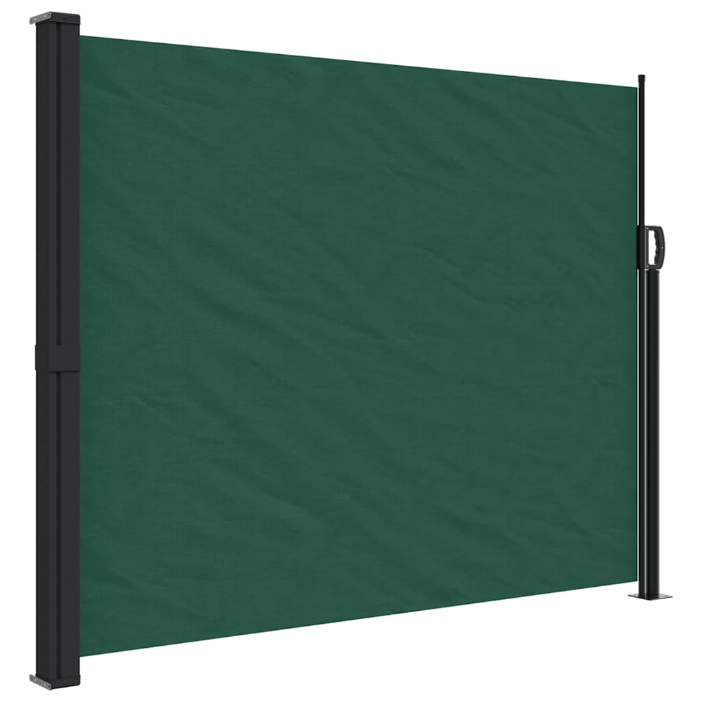 Vidaxx ausziehbarer Windschutz 160x500 cm dunkelgrün