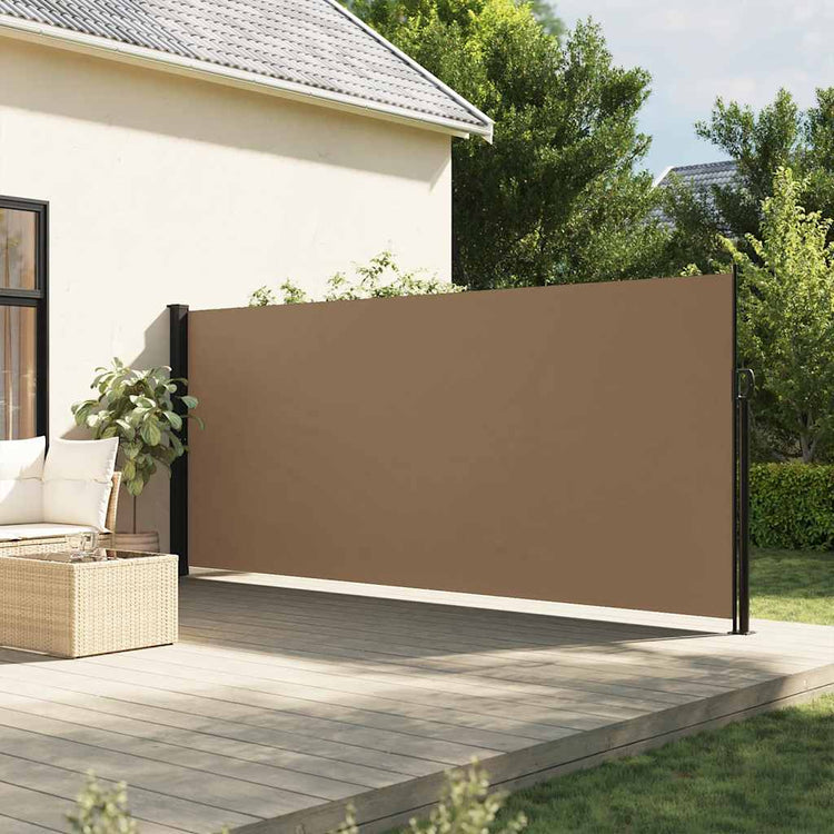 Vidaxl Windschutzscheibe 180 x 500 cm Taupe