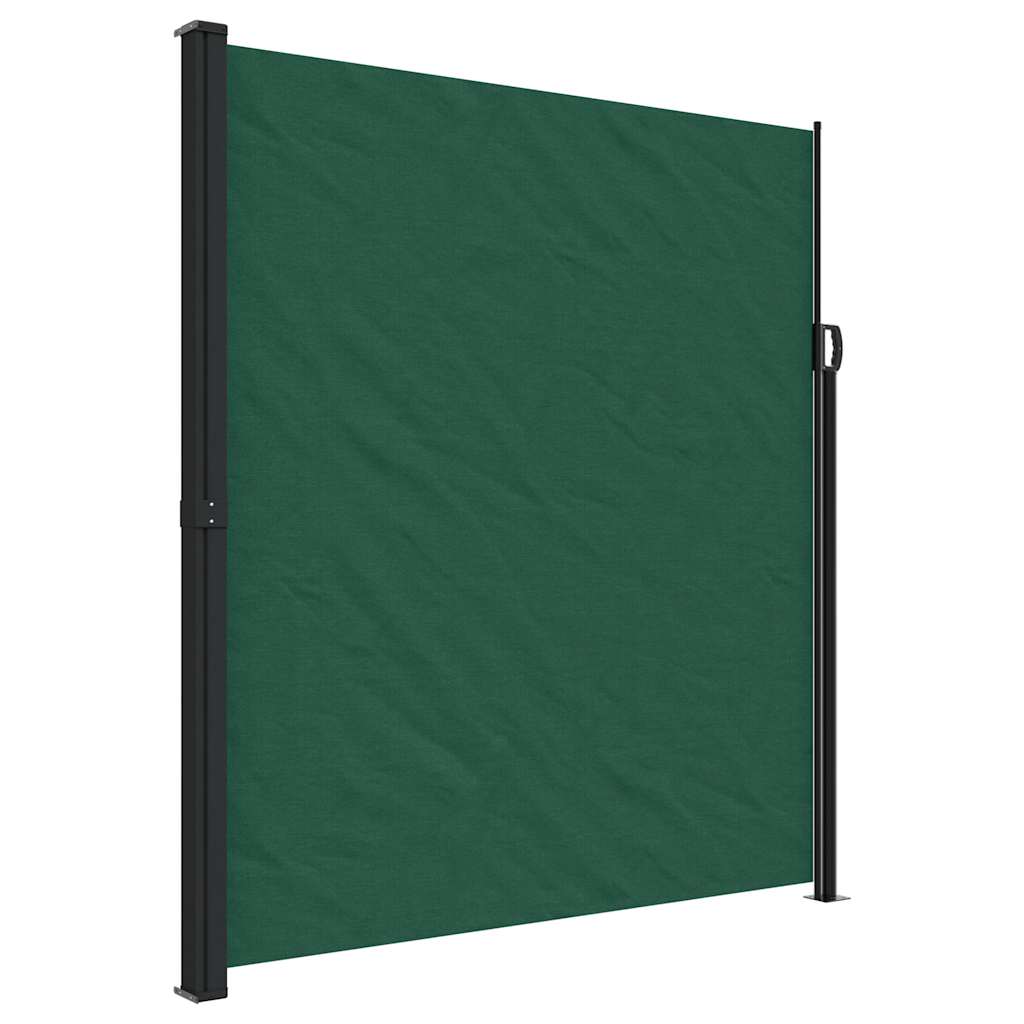 Vidaxx ausziehbarer Windschutz 220x500 cm dunkelgrün