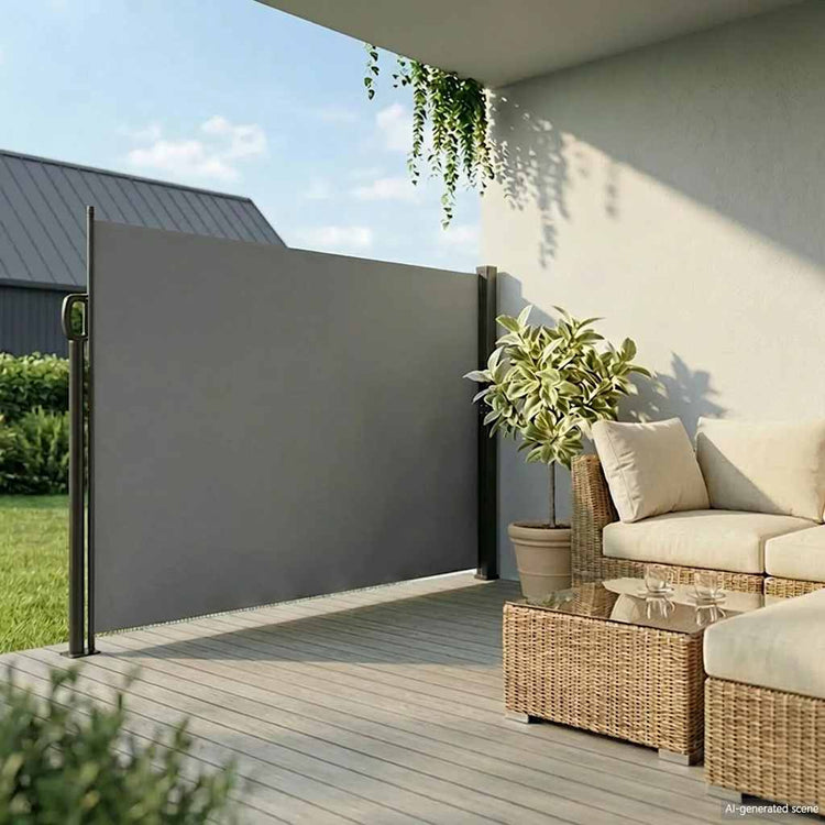 VIDAXL -Windschutzscheibe ausziell 220 x 500 cm Anthrazit -ausziehbar