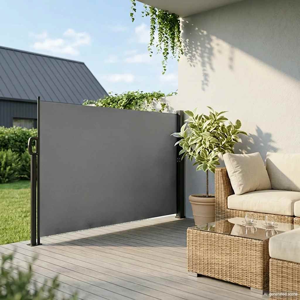VIDAXL -Windschutzscheibe 160 x 600 cm Anthrazit