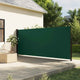 Vidaxx ausziehbarer Gartenschirm 180x600 cm dunkelgrün