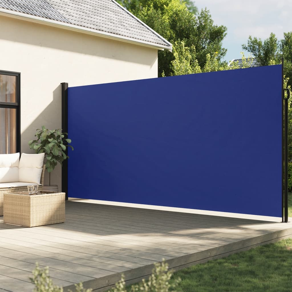 Vidaxl Windschutzscheibe ausziehbar 220x600 cm blau