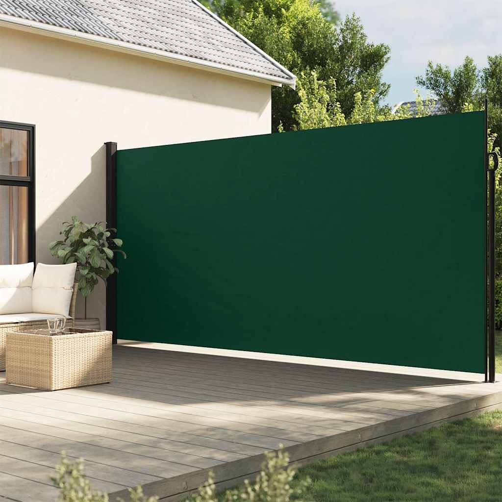 Vidaxx ausziehbarer Windschutz 220x600 cm dunkelgrün