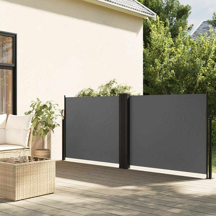 VIDAXL -Windschutzscheibe ausziell 120 x 600 cm Anthrazit
