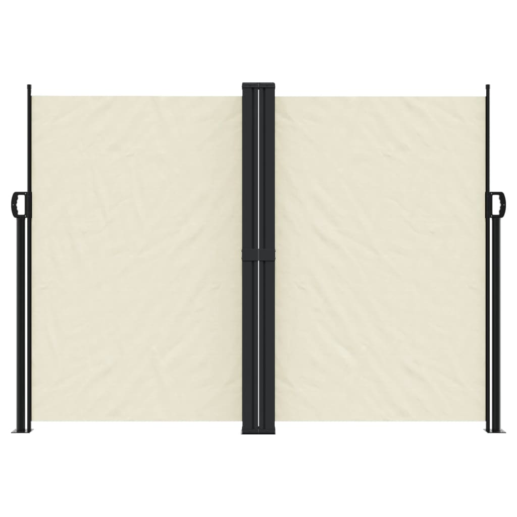 Vidaxl Garden Screen ausziehbar 180 x 600 cm creme -gelenkt