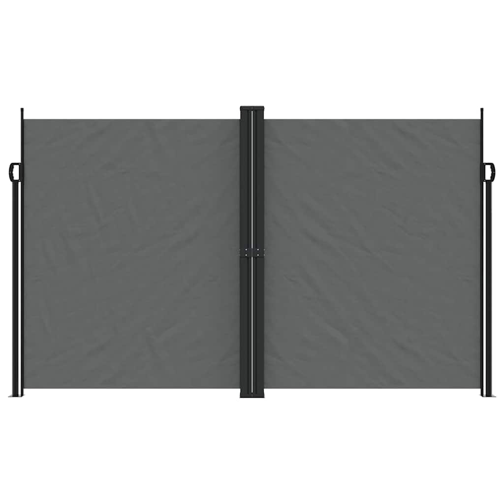 VIDAXL -Windschutzscheibe extendable 200x600 cm Anthrazit -geläutet