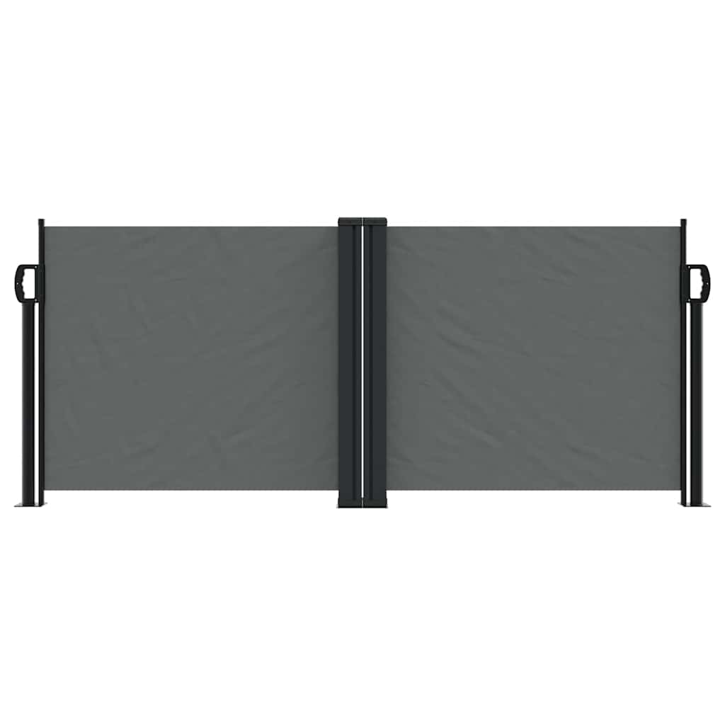 VIDAXL -Windschutzscheibe 100x1000 cm Anthrazit ausziehbar