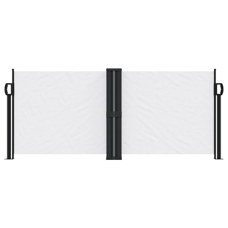 VIDAXL -Windschutzscheibe 100x1000 cm Weiß ausziehbar