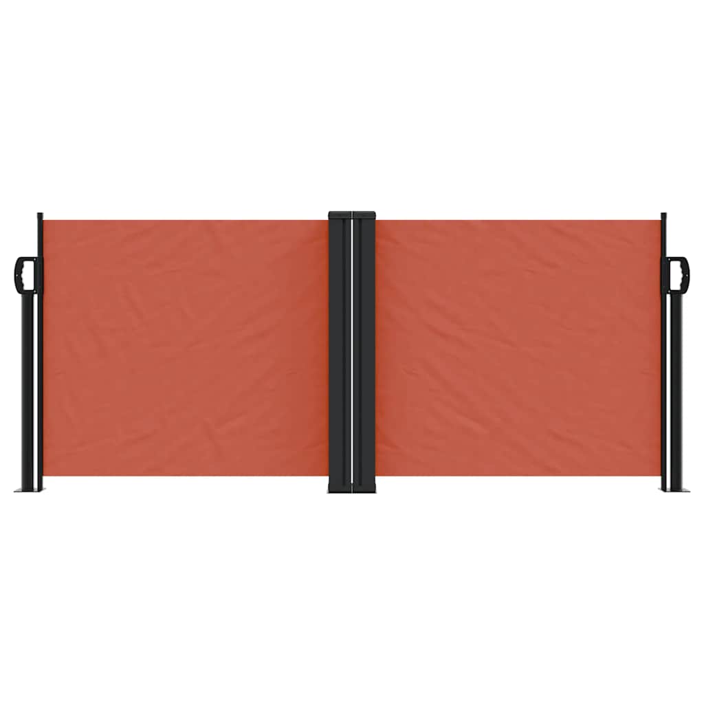 VIDAXL -Windschutzscheibe auszuziehen 100x1000 cm Terrakotta -gelöscht