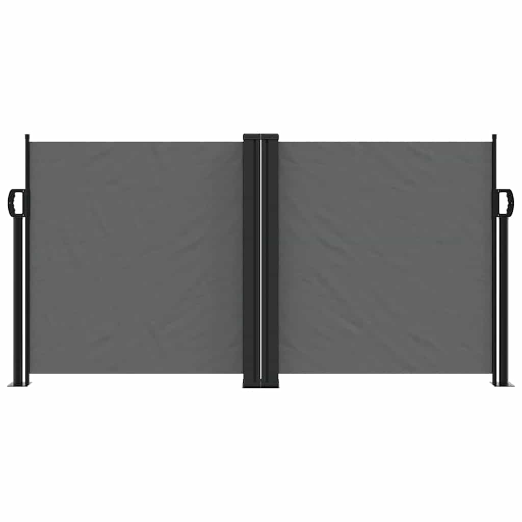 VIDAXL -Windschutzscheibe ausziffabel 120 x 1000 cm Anthrazit