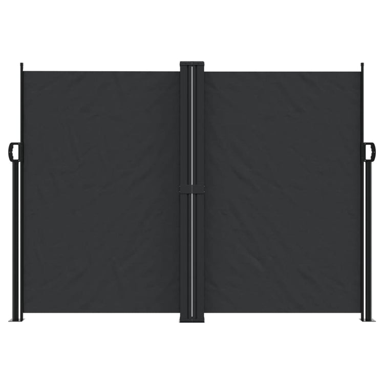 VIDAXL -Windschutzscheibe 180x1000 cm schwarz ausziehbar