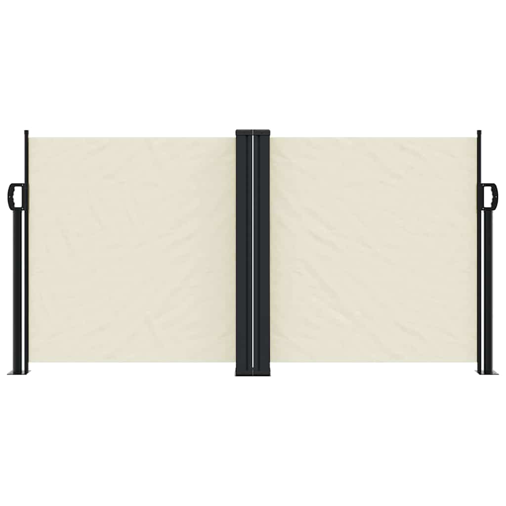 Vidaxl Windschutzscheibe ausziehbar 120x1200 cm creme -geläutet