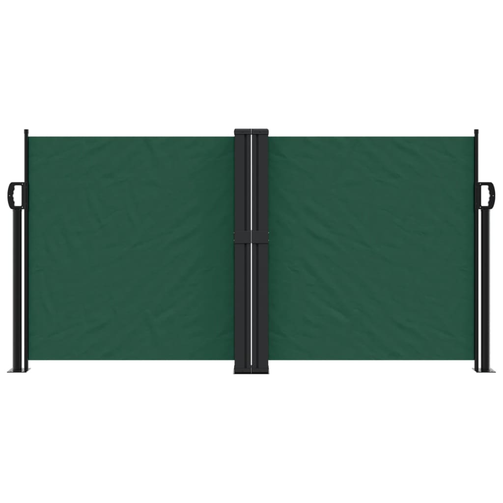 Vidaxl Windschutzscheibe ausziehbar 120x1200 cm dunkelgrün