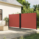 VIDAXL -Windschutzscheibe extentierbar 160 x 1200 cm Terrakotta -ausgelöst