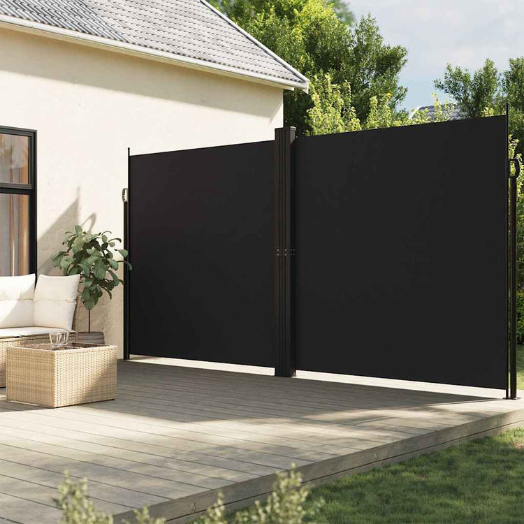 Vidaxl Garden Bildschirm Erweiterbar 200x1200 cm Schwarz
