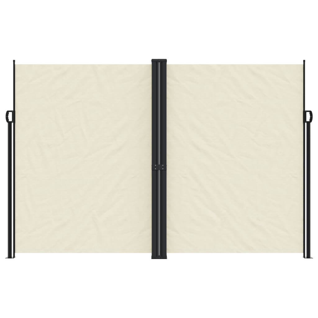 Vidaxl Garden Bildschirm ausziehbar 220x1200 cm Creme gefärbt