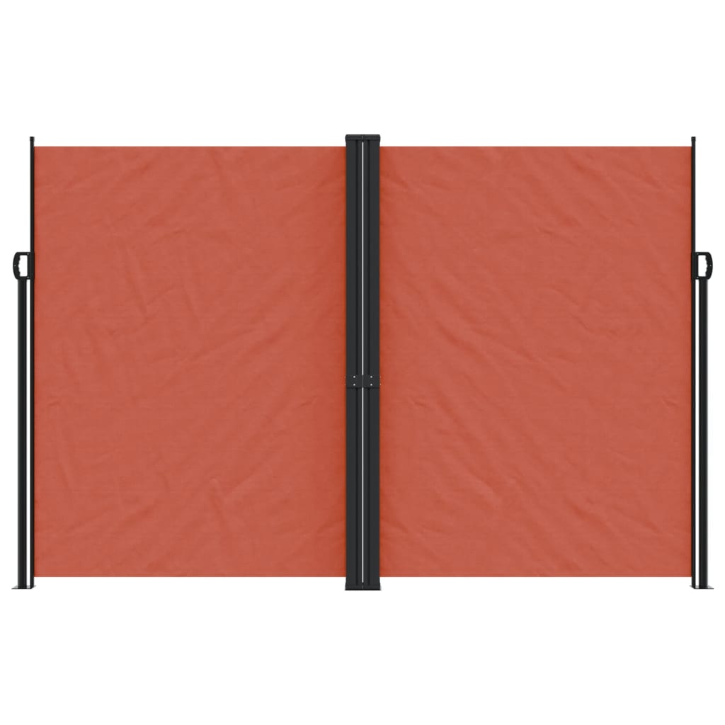 Vidaxl Windschutzscheibe ausziehbar 220x1200 cm Terrakotta farbig