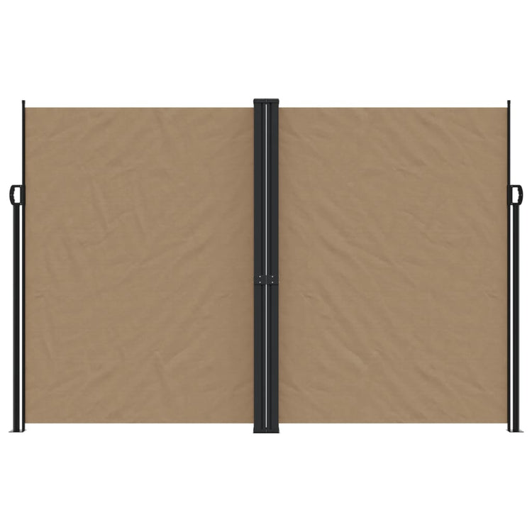 VIDAXL -Windschutzscheibe ausziell 220x1200 cm Taupe