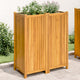 VIDAXL -Pflanzer mit Auskleidung 84x42x100 cm Festes Akazieholz