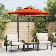 VIDAXL -Parasol mit Stahlpol 225x225x212 cm Terrakotta -gelöscht - afbeelding 1