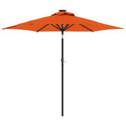 VIDAXL -Parasol mit LEDs und Stahlpol 225x225x212 cm Terrakotta - afbeelding 2