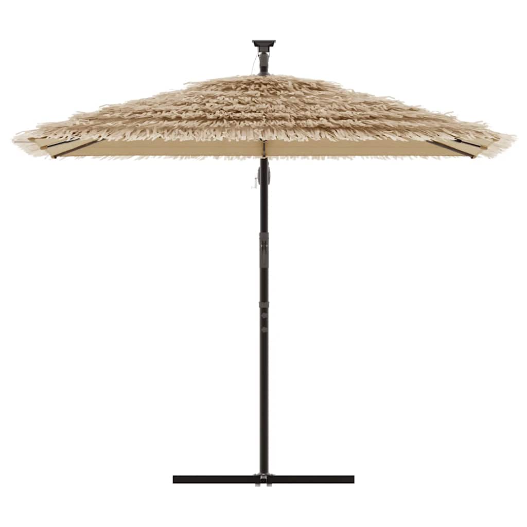 VIDAXL -Parasol mit Stahlpol 246x246x230 cm Braun