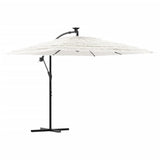 VIDAXL -Parasol mit Stahlpol 246x246x230 cm Weiß - afbeelding 2