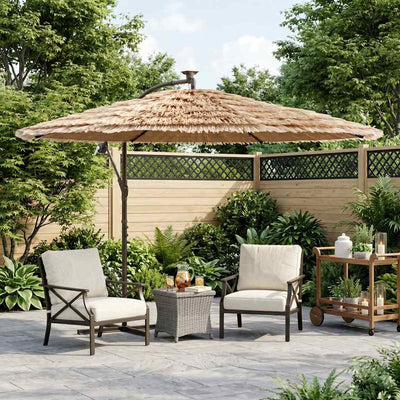 Vidaxl -Parasol mit Stahlpol 269x269x235 cm Braun