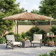Vidaxl -Parasol mit Stahlpol 269x269x235 cm Braun