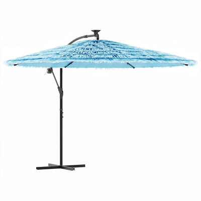 VIDAXL -Parasol mit Stahlpol 269x269x235 cm Blau