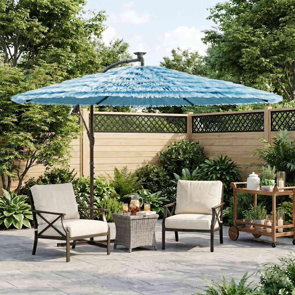 VIDAXL -Parasol mit Stahlpol 269x269x235 cm Blau