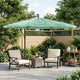 Vidaxl -Parasol mit Stahlpol 269x269x235 cm Grün