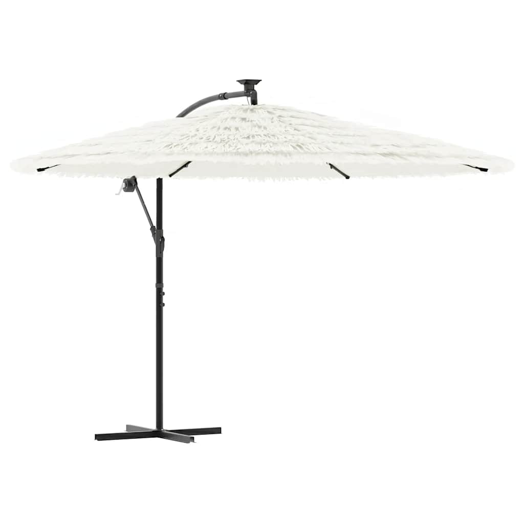 Vidaxl -Parasol mit Stahlpol 269x269x235 cm Weiß