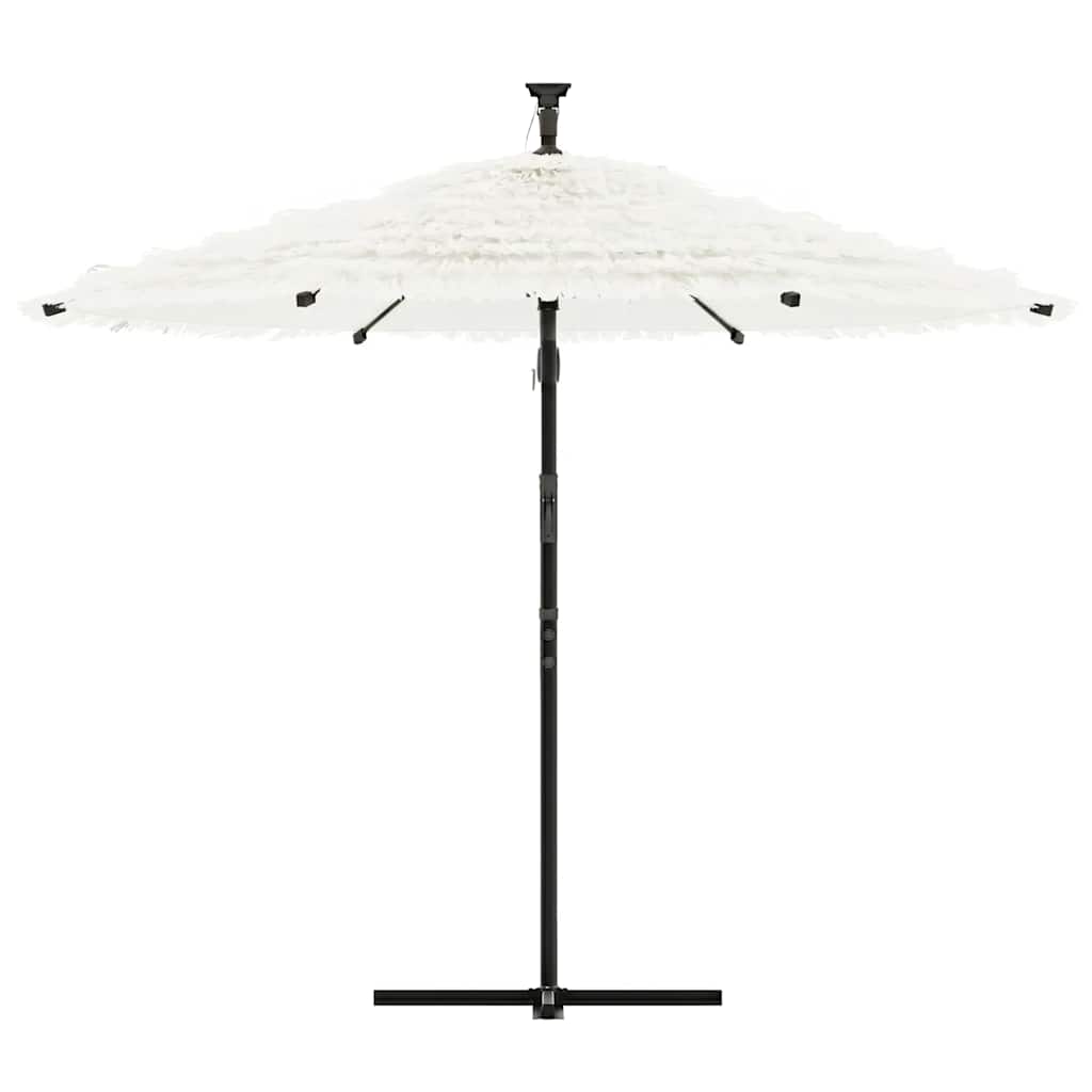 Vidaxl -Parasol mit Stahlpol 269x269x235 cm Weiß