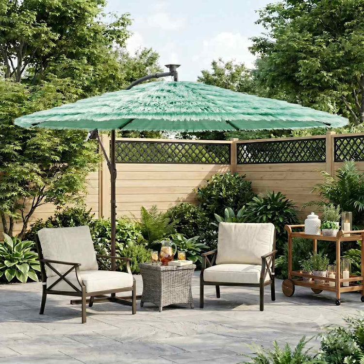 Vidaxl -Parasol mit Stahlpol 290x290x238 cm Grün