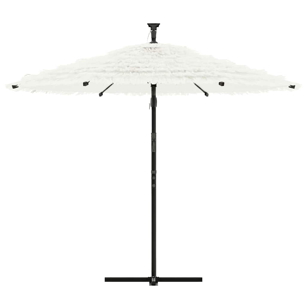 Vidaxl -Parasol mit Stahlpol 290x290x238 cm Weiß