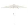 VIDAXL -Parasol mit Stahlpol 300x200x250 cm Weiß