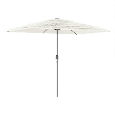 VIDAXL -Parasol mit Stahlpol 300x200x250 cm Weiß