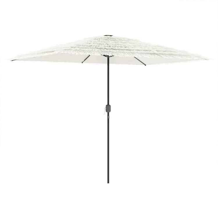 VIDAXL -Parasol mit Stahlpol 300x200x250 cm Weiß