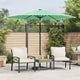 Vidaxl -Parasol mit Stahlpol 268x268x226 cm Grün