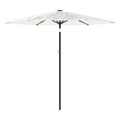 VIDAXL -Parasol mit Stahlpol 268x268x226 cm Weiß