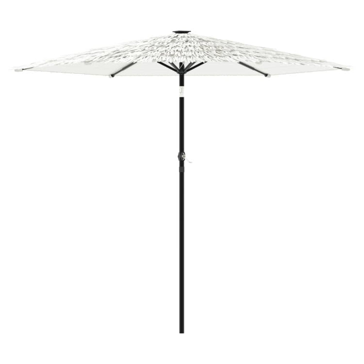 VIDAXL -Parasol mit Stahlpol 268x268x226 cm Weiß