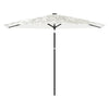 Vidaxl -Parasol mit Stahlpol 288x288x225 cm Weiß