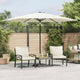 Vidaxl -Parasol mit Stahlpol 288x288x225 cm Weiß