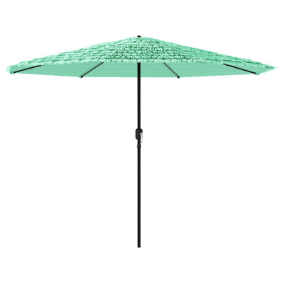 Vidaxl -Parasol mit Stahlpol 324x324x247 cm Grün