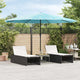 Vidaxl -Parasol mit Stahlpol 388x388x248 cm Blau