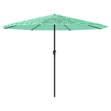 Vidaxl -Parasol mit Stahlpol 388x388x248 cm Grün - afbeelding 2