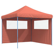 Vidaxl Partytent Faltbares Popup mit 2 Seitenwänden Terrakotta-farbig - afbeelding 2