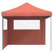 Vidaxl Partytent Faltbares Popup mit 2 Seitenwänden Terrakotta-farbig - afbeelding 3